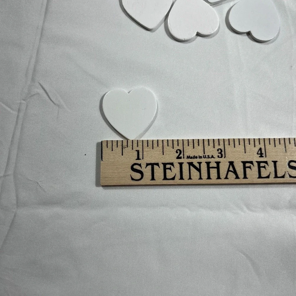 14 White Wooden Hearts Wedding Guest Book Alternative Frame Replacement Parts
